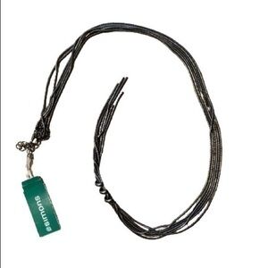 NWT SIMONS Long Metal Necklace